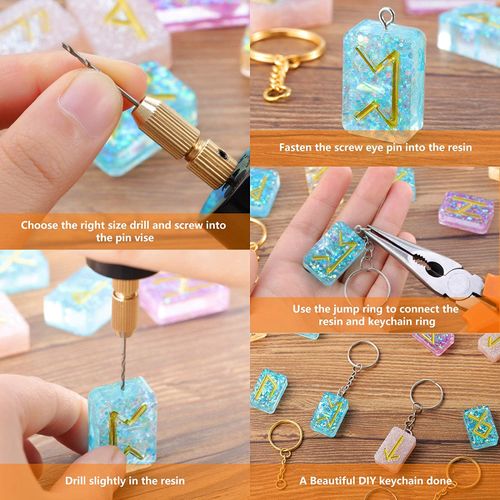 1 Set Jewelry Making Hand Drill Tools DIY Hand Drill with Drill Bits for Resin Molds, Size: 9.00