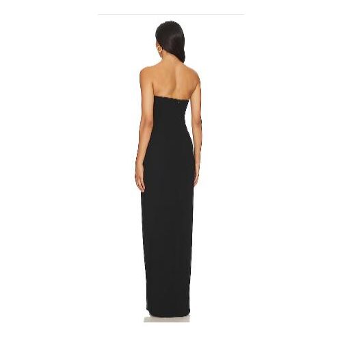 Fashion Black Strapless Puzzle Gown - image 3