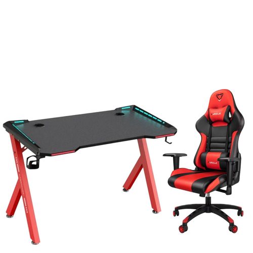 product_image_name-Generic-Office/Gaming Chair With Table For Laptop/desktop- Black & RED-1