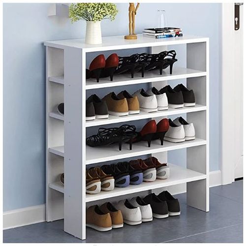 Wooden Shoe Rack - 5 Layer - White