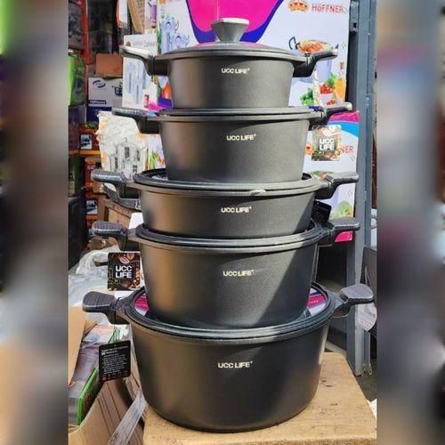 product_image_name-Generic-5 Set Diecast Non-Stick Pots-Granite Effect BLCN-1