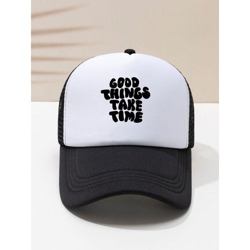 Fashion Good Things Take Time Quality Premium Printed/Branded Trucker Cap