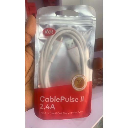 itel CablePulse II 2.4A USB-A to Type-C Fast Charging Data Cable – 1M - image 2