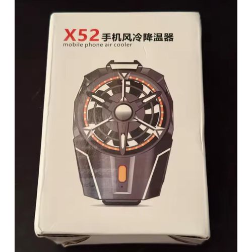 product_image_name-Generic-Rechargeable Air-Cooled Back Clip Silent X52 Mobile Phone Air Cooler Heat Sink Suitable For All  Android, iPhone  Adjustable Gear For Going Out-2