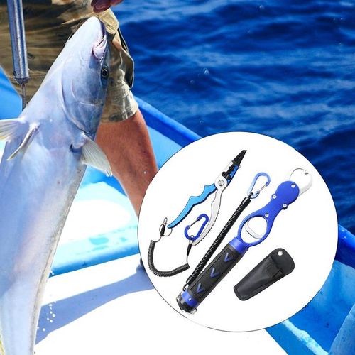 Generic Portable Grip Pliers Fish Lip Gripper Plier_Blue