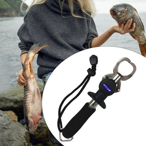 Generic Fish Lip Gripper Clip With Scale Ruler Soft Hand With Scales Ruler