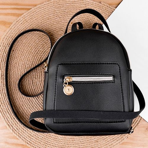 Fashion black Brand Designer Fashion Women Backpack Mini Soft Touch Multi Function Small Backpack Fem BAA Jumia Nigeria