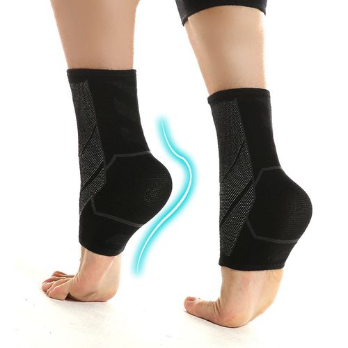 1 Pair Ankle Braces Foot Support Compression Sleeves For Men And
