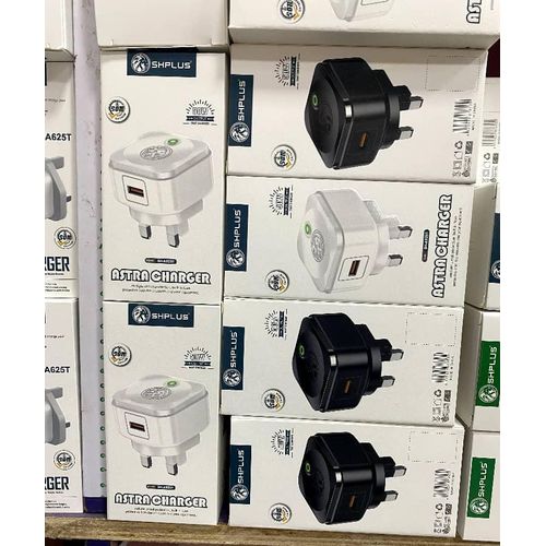 SHPLUS Astra Charger 20W USB Wall Charger, Fast Charging Adapter with UK 3-Pin Plug