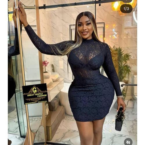 product_image_name-Fashion-Luxurious slaying fitted short gown for ladies -1