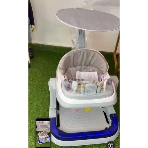 Generic Baby Rechargeable Walker With Remote control,Light And Music colour may vary
