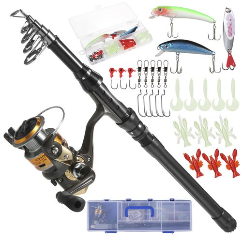 Leo Fishing Rod And Reel Combos Telescopic Fishing Pole With