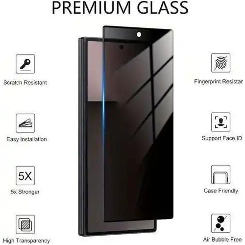 Generic Samsung Galaxy Z Fold 6 Tempered Glass Privacy Screen Protector.