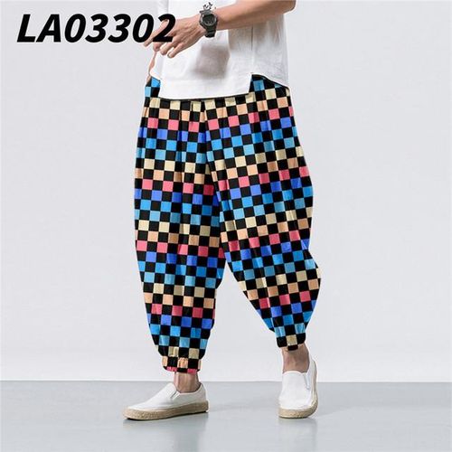 Men 3/4 Loose Beach Summer Harem Pants Casual Baggy Solid Elasticated  Bottoms ~ | eBay