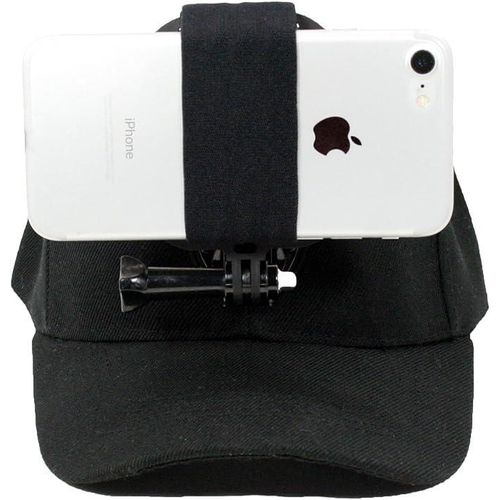 Generic Baseball Hat Compatible with Smartphone or GoPro Camera Head Mount. Compatible with Any Cell Phone or Action Camera. iPhone, Samsung, Google ETC - image 4