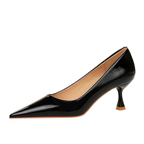 BCBG Paris Shoes Womens 8 B Jaze Pump D'orsay Black Patent Leather Pointed  Toe | eBay