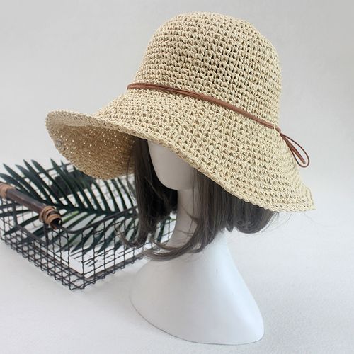 Fashion (56-59CM Adjustable) Simple Ladies Sun Hat For Women