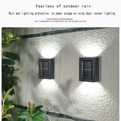 product_image_name-MATIHO-2LED solar wall lamp waterproof solar outdoor garden lamp lighting automatic sensor solar lamp for house decoration-5