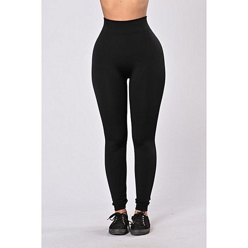 Ladies Fashion High Waist Leggings Pants - Black  CartRollers ﻿Online  Marketplace Shopping Store In Lagos Nigeria