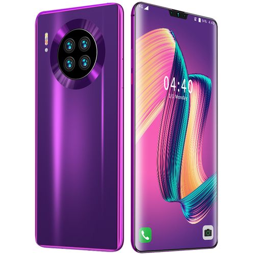 Mate Mate39 Smartphone 6.7 Inch 8GB+128GB Android 9.1 4800mAh Face Unlock 4G Mobile Phone-purple