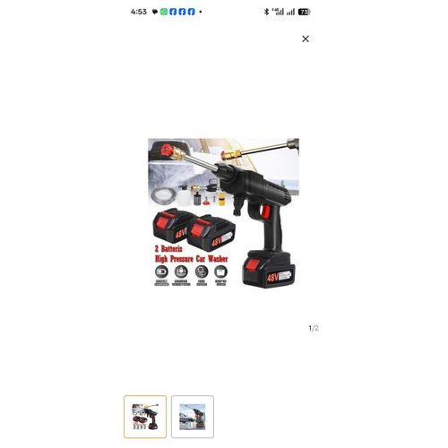 Autosonic Wireless pressure washer with double batteries