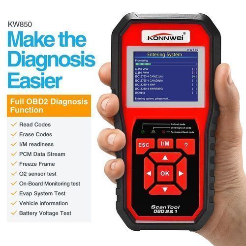 Konnwei Professional OBD2 Scanner Automotive Code Reader KW850 OBD