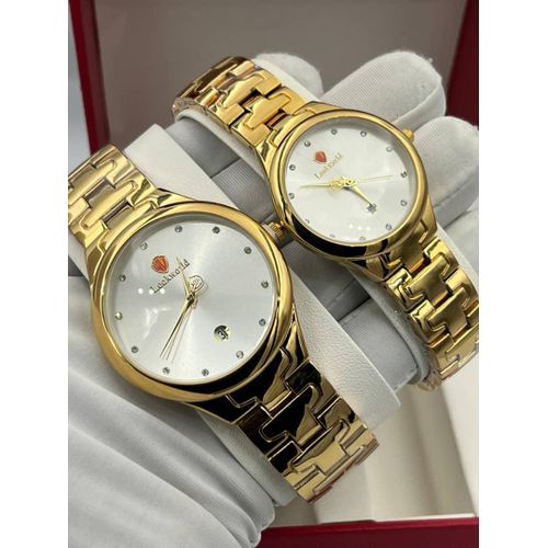 product_image_name-Lookworld-Luxury Brand Gold Chain Wrist Watch For Couple -1