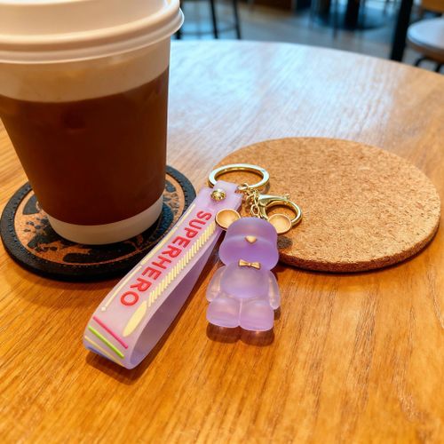 product_image_name-Fashion-Crystal Violent Bear Keychain Couple Pendant-5