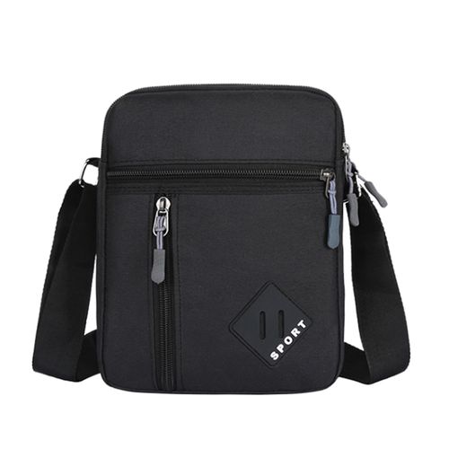 Fashion Casual Men Shoulder Bag Canvas Male Crossbody Messenger Bags High  Quality Small Men's Bag Handbag Fashion Man Purse Bolsas-A-black