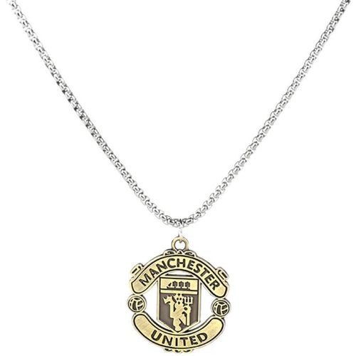 product_image_name-Fashion-Manchester United Football Logo Pendant With Round Chain-1