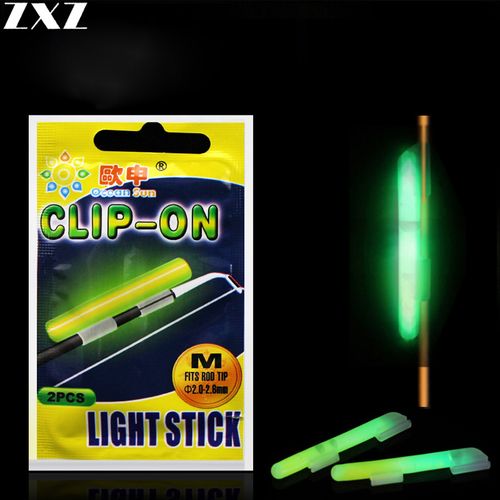 Generic 10pcs Clip-On Fishing Rod Glow Stick Fishing Lights Float