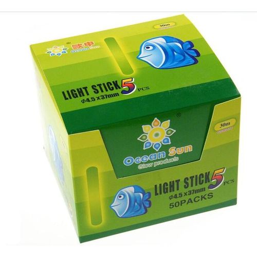 Generic 50 Packs/box 4.5x37mm-7.5x75mm Fishing Glow Stick Luminous
