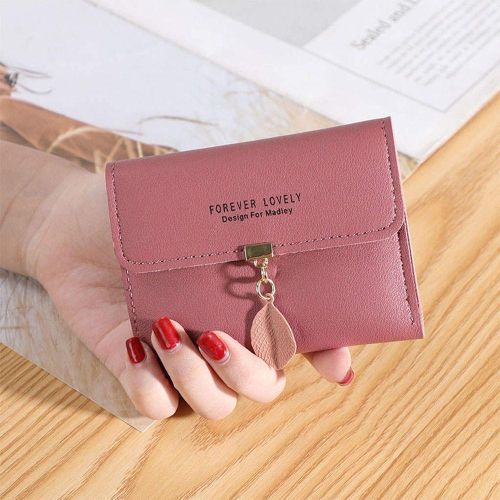 Women Small Leather Wallet RFID Blocking Credit Card Holder Mini Bifold  Handbag | eBay