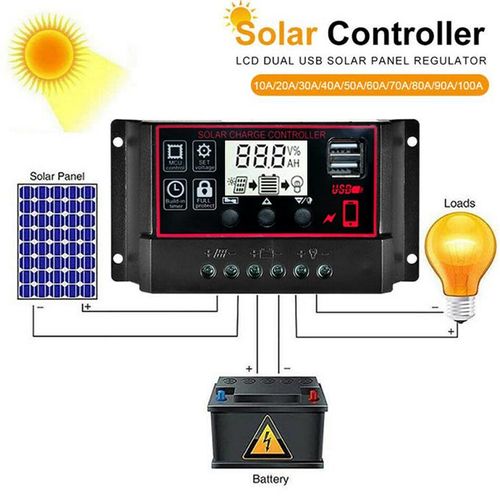 10A 20A 30A PWM Solar Charge Controller 12V/24V Solar Regulator