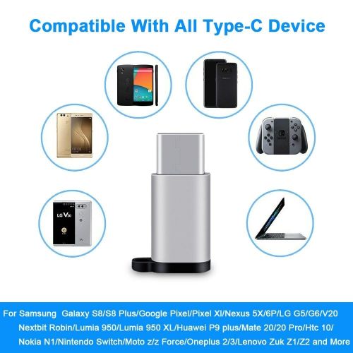 product_image_name-Generic-1pc Micro USB To Type C OTG  Adapter Silver-2