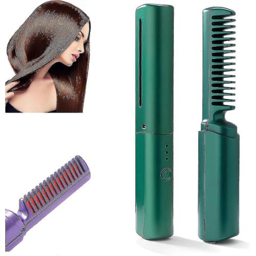 product_image_name-Generic-USB Rechargeable Cordless Ceramic Hair Straightener-1