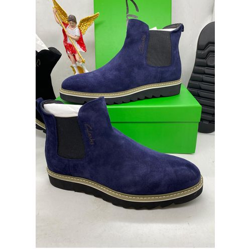 Generic Men Chelsea Boots Pointed Suede Business Dress Soft Blue Jumia Nigeria