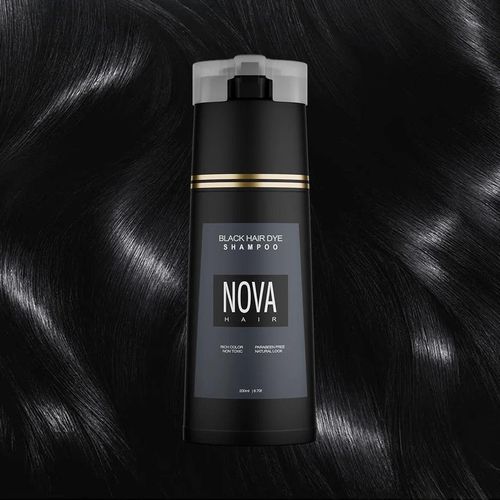 product_image_name-Generic-Nova Dye Black Hair Dye Shampoo – Instant Grey Coverage Hair Coloring Shampoo (200ml)-3