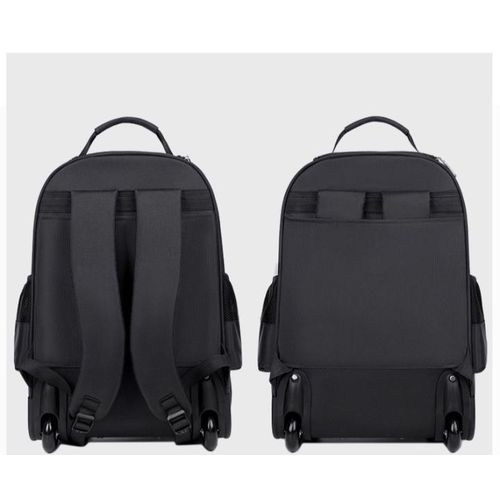 product_image_name-Fashion-Portable Trolley Handy Black Backpack -4