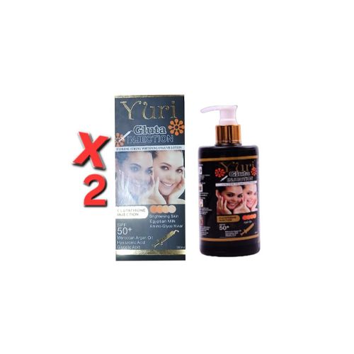 Yuri Gluta injection lotion spf50 350ml ×2