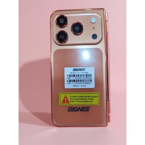 Gionee V17pro Max, dual sim, double sided screen, camera, vibration, type c charger, orange - image 4