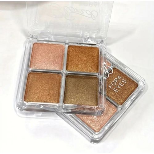 product_image_name-Fashion-2pcs Women Four Colour Eyeshadow Palette-Multicolour-3