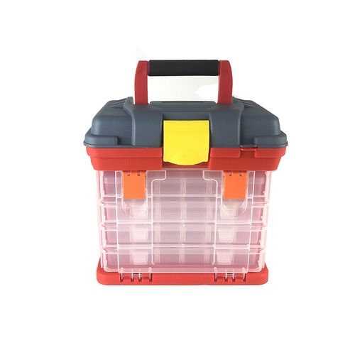 Generic Toolbox Portable Plastic Outdoor 4 Layer Fishing Tackle