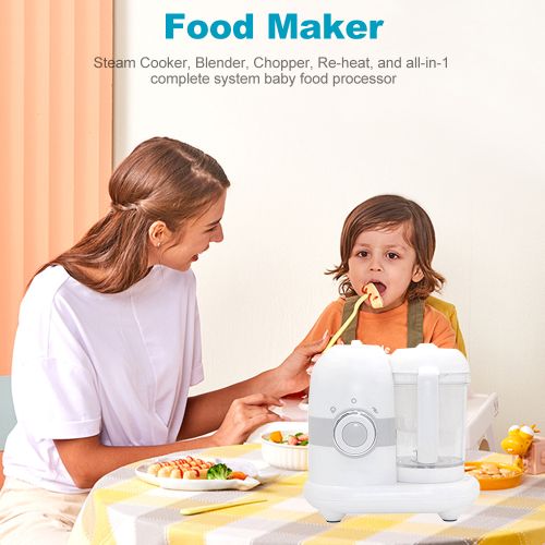 Generic All-in-1 Smart Kids Food Maker With Steam Cooker, Blender