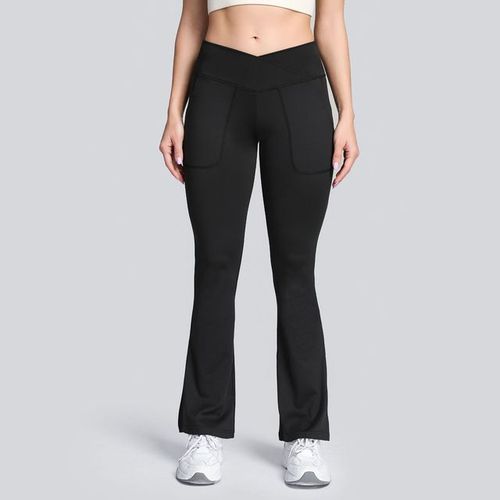 Fashion Waist Crossover Flare Yoga Leggings