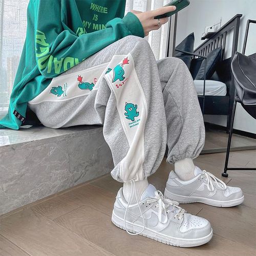 Generic Spice Girls' Sports Pants Women's Loose Leggings Show Thin High  Waist And Wide Legs Casual Pants Spring And Autumn Salt Wear