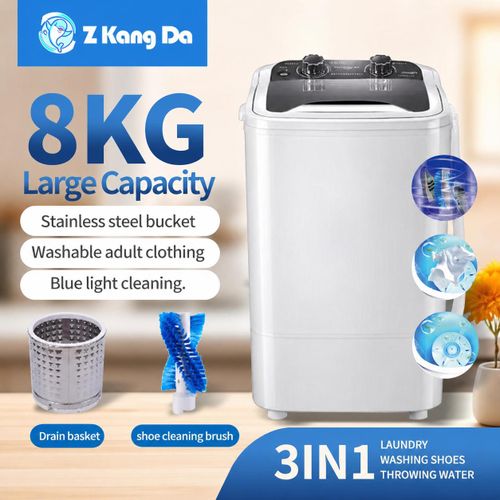 Generic Hight Quality 3-in-1 Mini Washing Machine 8KG