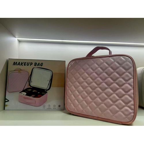Generic Make up bag with rechargeable removable led light mirror