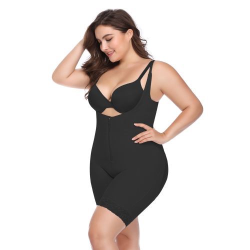 Fashion Womens High Waist Tummy Control Body Shaper Bodysuit Seamless  Shaping Underwear Postpartum Girdles Full Body Shapewear Plus Size(#Gray)