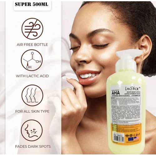 product_image_name-LansYade-Whitening Body Lotion ALPHA Hydroxy Acids+Vitamin C&E See Results In 3 Days Moisturizing Lightening Body Cream Lotion Skin-4
